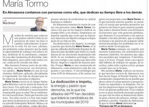 MARIA TORMO: POPULARES ALMASSORA