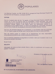 Instancia Almassora aula vacacional