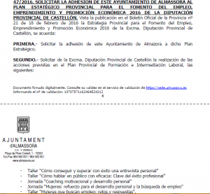 Plan emprendimiento provincial