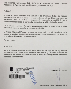 Pregunta cobro Xarxa Llibres