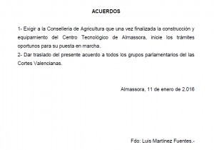 Moción Centro Tecnológico