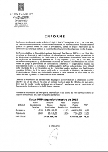 Periodo medio de pago segundo trimestre 2015