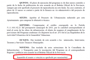 Extracto pleno 20140112 unanimidad