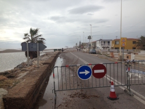 Playa Almassora temporal enero 2017