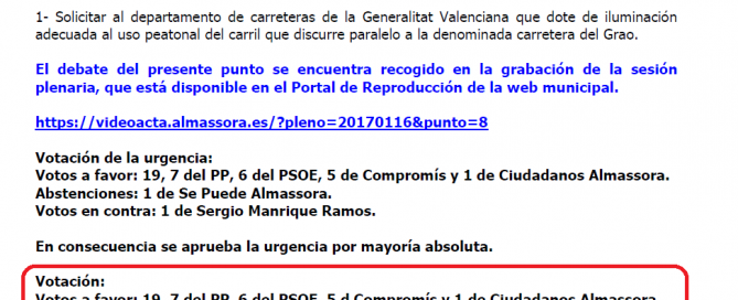 Acta 20170116 enmendada por el PP