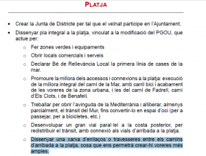 Pacto PSPV-Compromís playa