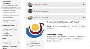 Horario biblioteca playa