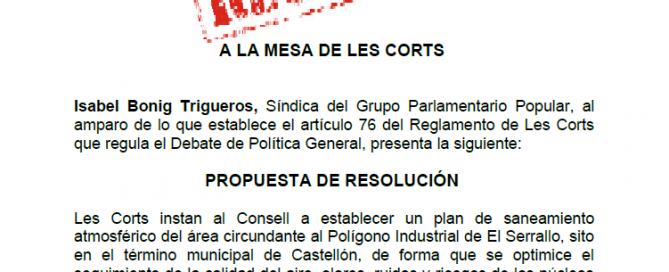 Propuesta El Serrallo rechazada