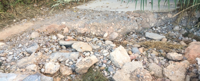 Daños senda Millars denunciados en abril