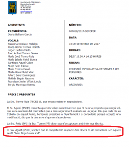 Extracto comisión 18 septiembre Almassora