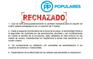 Radares rechazados