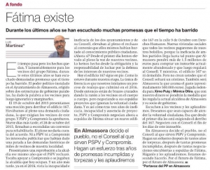 Opina Almassora: Fátima existe