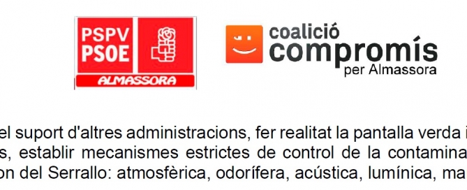 Acuerdo pacto de gobierno pantalla verde Serrallo
