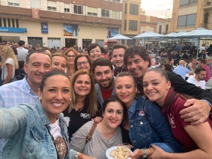 María Tormo y equipo en el Mesón del Vino