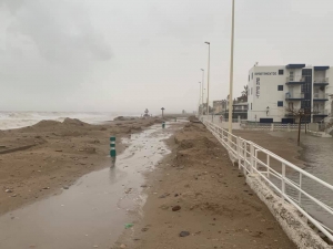 Playa de Almassora temporal 2020