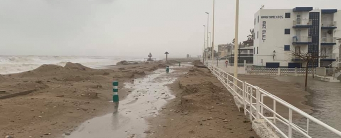 Playa de Almassora temporal 2020