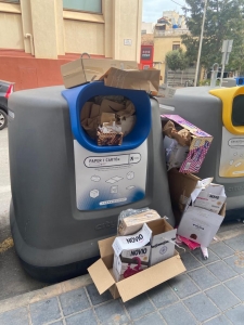 Nuevos contenedores de basura colmatados (2)