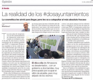 La realidad de los #dosayuntamientos