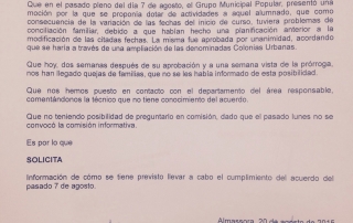 Instancia Almassora aula vacacional