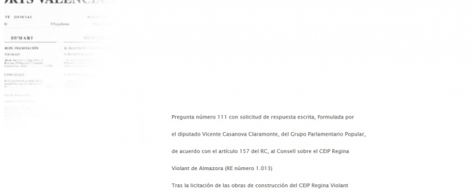 Pregunta Cortes Regina Violant