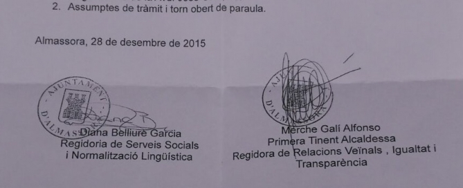 Convocatoria comisión 167