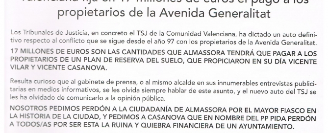 Arguments Socialistes página sentencia