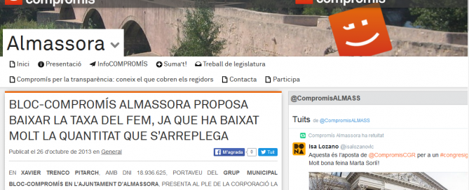 Compromís rebaja de la tasa de la basura