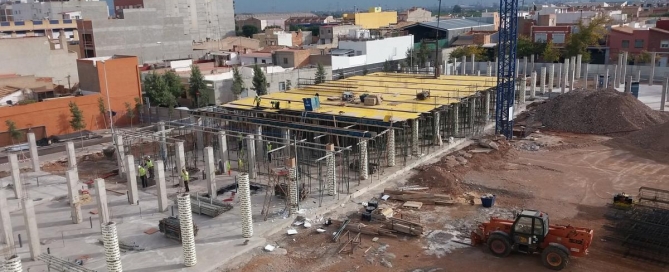 Colegio Regina Violant en obras