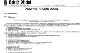 Licitación empresa recaudación