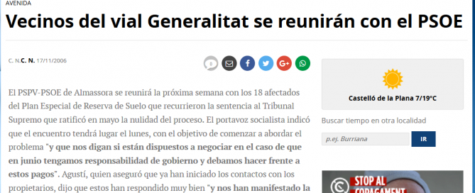 Negociación PSPV Almassora