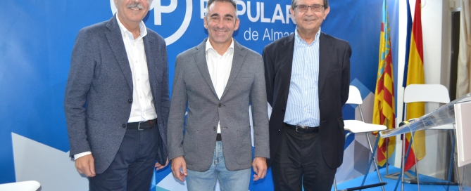 Luis Martínez, Miguel Barrachina y Vicente Casanova