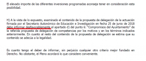 Informe secretaría Almassora plan Edificant