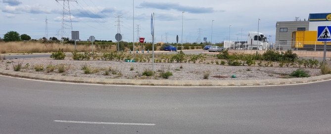 Rotonda acceso polígono Vía Europa Almassora