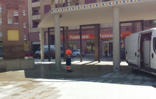 Limpieza plaza Botànic Calduch