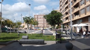 Terrazas en plaza Pere Cornell