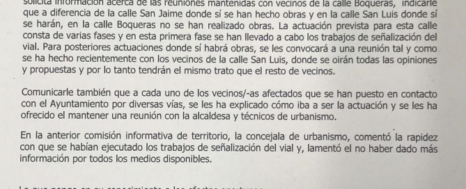 Respuesta Boqueras alcaldesa