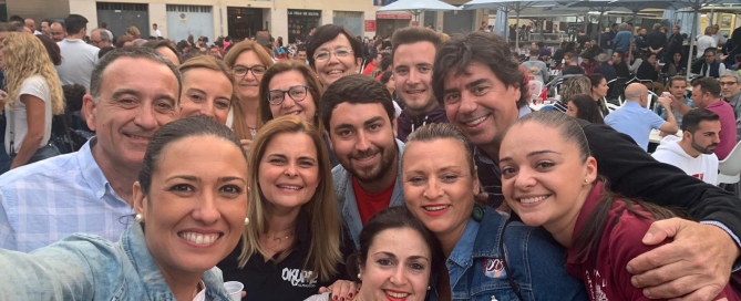 María Tormo y equipo en el Mesón del Vino