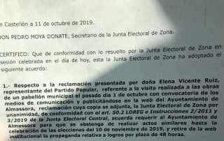 Resolución Junta Electoral de Zona