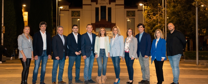 María Tormo y miembros de su candidatura