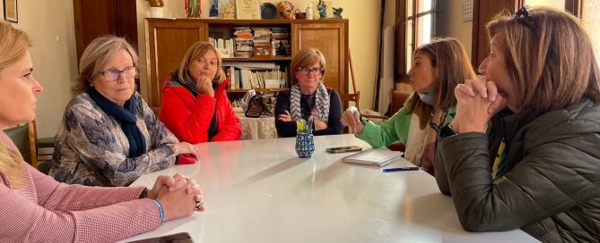 María Tormo con Asociación de Amas de Casa de Almassora