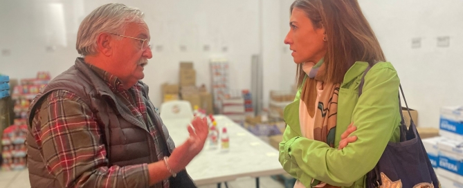 María Tormo y Santiago Miralles presidente Banco de Alimentos de Castellón